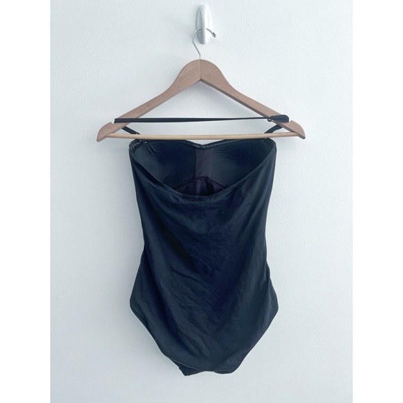 Anne Cole swimsuit size 6 black ruched - Picture 6 of 8